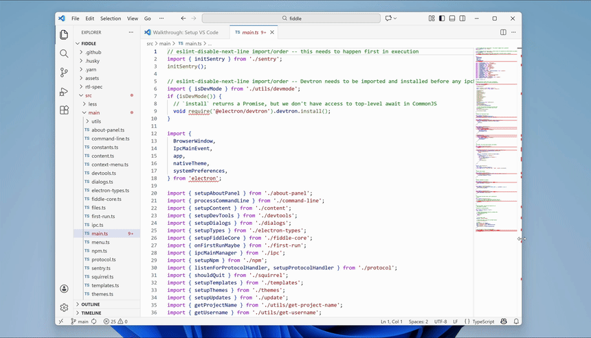 GIF animé montrant le problème où les anciennes images seraient affichées pendant le redimensionnement des fenêtres